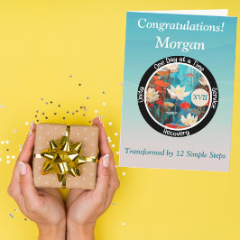 Gepersonaliseerde Sobriety Milestone Kaart