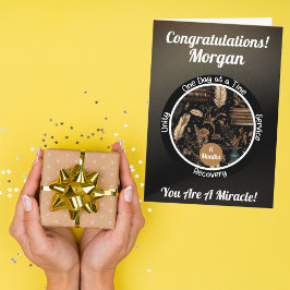 Gepersonaliseerde Sobriety Milestone Kaart - Boeke