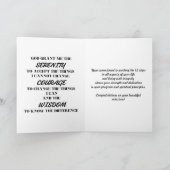 Gepersonaliseerde Sobriety Recovery Mijlpaal - Sch Kaart (Binnen)