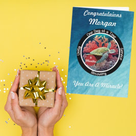 Gepersonaliseerde Sobriety Recovery Mijlpaal - Sch Kaart