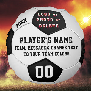 Gepersonaliseerde Soccer Senior Night Gift Ideeën Rond Kussen