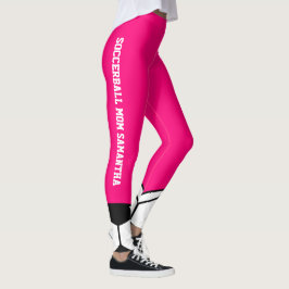 Gepersonaliseerde SoccerBall Moeder Moederdag Leggings
