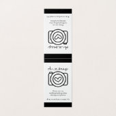 Gepersonaliseerde Social Media Hashtah Sign - Huwe Kaart (Buitenkant ongevouwen)