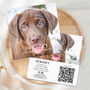 Gepersonaliseerde sociale media 2 foto QR-code Vierkante Visitekaartje