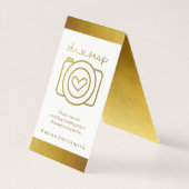 Gepersonaliseerde sociale media hashtah Sign - Wed Kaart (Voorkant)