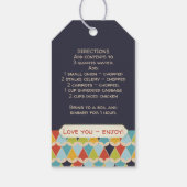 Gepersonaliseerde soep in een pot recept Routebesc Cadeaulabel (Achterkant)