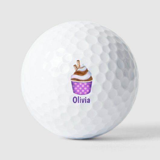 Gepersonaliseerde Soft Serve Ice Cream Golfballen (Voorkant)