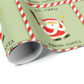 Gepersonaliseerde softbal kerst cadeaupapier (Rol Hoek)