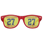 Gepersonaliseerde softbal zonnebril (Voorkant)