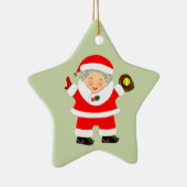 gepersonaliseerde softbalkeepname keramisch ornament (Rechts)