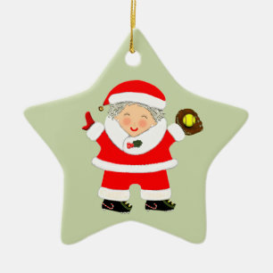 gepersonaliseerde softbalkeepname keramisch ornament