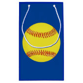 Gepersonaliseerde Softball Goodie Bags in 4 Groott Klein Cadeauzakje (Achterkant)