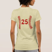 Gepersonaliseerde Softball Jersey Shirten voor mei T-shirt (Achterkant)