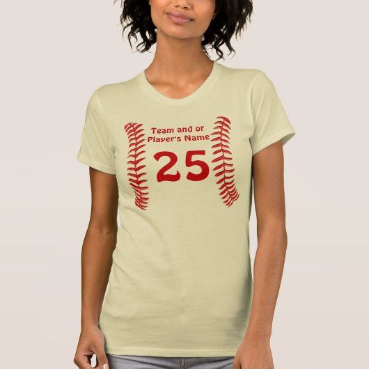 Gepersonaliseerde Softball Jersey Shirten voor mei T-shirt (Voorkant)