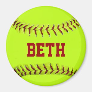 Gepersonaliseerde Softball Magnet