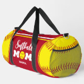 Gepersonaliseerde Softball Moeder Moederdag Plunjezak (Rechterhoek)