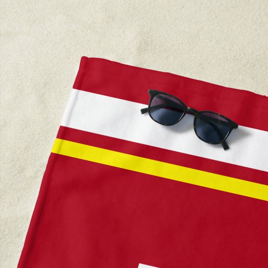 Gepersonaliseerde Softball Moeder Moederdag Strandlaken (In situ)