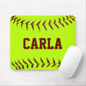 Gepersonaliseerde Softball Mousepad Muismat (Met muis)