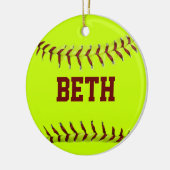Gepersonaliseerde Softball Ornament (Links)