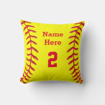GEPERSONALISEERDE Softball Sierkussen NAAM en NUMM