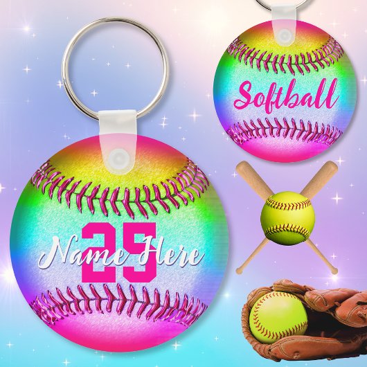 GEPERSONALISEERDE Softball Sleutelhangers, met Naa Sleutelhanger