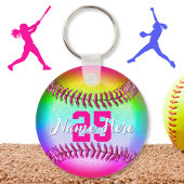 GEPERSONALISEERDE Softball Sleutelhangers, met Naa Sleutelhanger