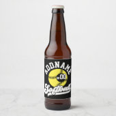 Gepersonaliseerde Softball Speler VOEG NAAM TOE Re Bier Etiket (Voorkant)