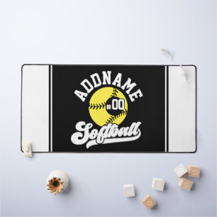 Gepersonaliseerde Softball Speler VOEG NAAM TOE Re Bureaumat