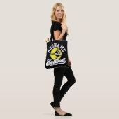 Gepersonaliseerde Softball Speler VOEG NAAM TOE Re Tote Bag (Op model)