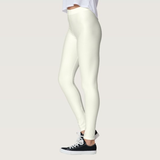 Gepersonaliseerde Solid Ivory kleur Leggings (Links)
