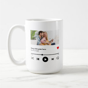 Gepersonaliseerde Song Album Foto Music Lover Koffiemok
