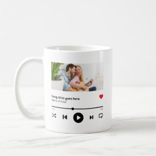 Gepersonaliseerde Song Album Foto Music Lover Koffiemok
