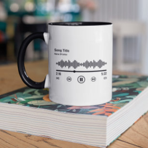 Gepersonaliseerde Song Album Music Lover Mok