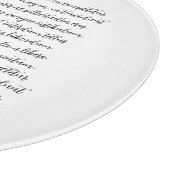 Gepersonaliseerde Songtekst Glas Charcuterie Board Snijplank (Hoek)