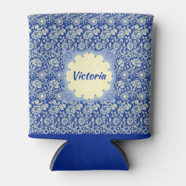 Gepersonaliseerde Sorta Blue Calico Blikjeskoeler