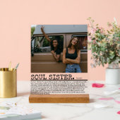 Gepersonaliseerde Soul Sister Definitie met Foto Acryl Bord (Huwelijk)