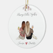 Gepersonaliseerde Soul Sister Keramisch Ornament (Links)