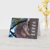 Gepersonaliseerde "Sounds Squirely to Me" Kaart (Gele Bloem)