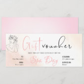 Gepersonaliseerde Spa Day Voucher Cadeaubonnen Kaart (Voorkant / Achterkant)