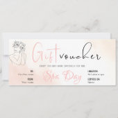 Gepersonaliseerde Spa Day Voucher Cadeaubonnen Kaart (Voorkant)