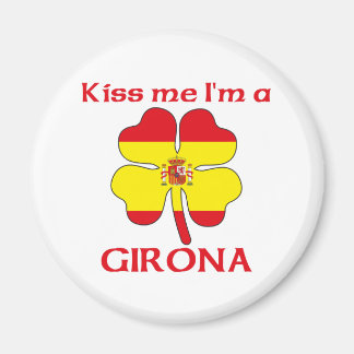 Gepersonaliseerde Spaanse Kiss Me Ik Ben Girona Magneet