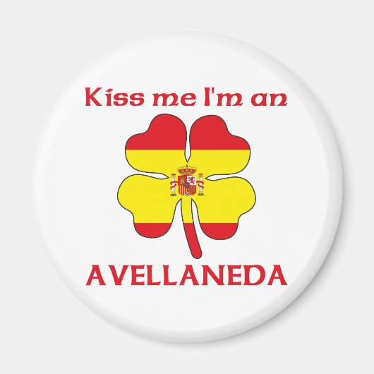 Gepersonaliseerde Spaanse Kus Me Ik ben Avellaneda Magneet (Voorkant)