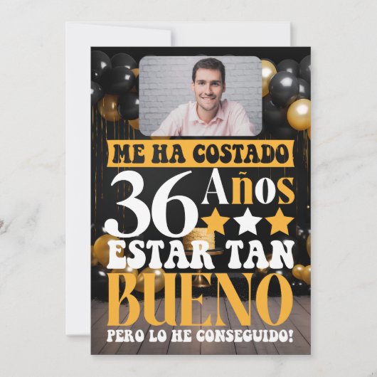 Gepersonaliseerde Spaanse verjaardag Custom Age Ve Kaart (Voorkant)