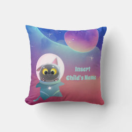 Gepersonaliseerde Space Cat Sierkussen
