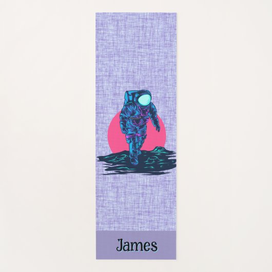 Gepersonaliseerde Space Explorer Yoga Mat (Voorkant)