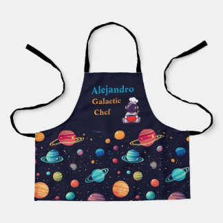 Gepersonaliseerde Space-Theme Galactic Chef Childs Schort