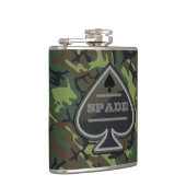 Gepersonaliseerde Spade Camo Heupfles (Rechts)