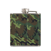 Gepersonaliseerde Spade Camo Heupfles (Achterkant)