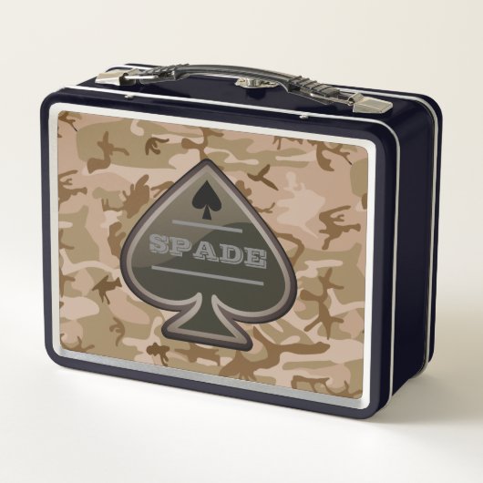 Gepersonaliseerde Spade Desert Camo (Achterkant)