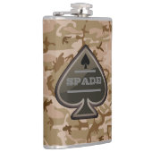 Gepersonaliseerde Spade Desert Camo Heupfles (Rechts)